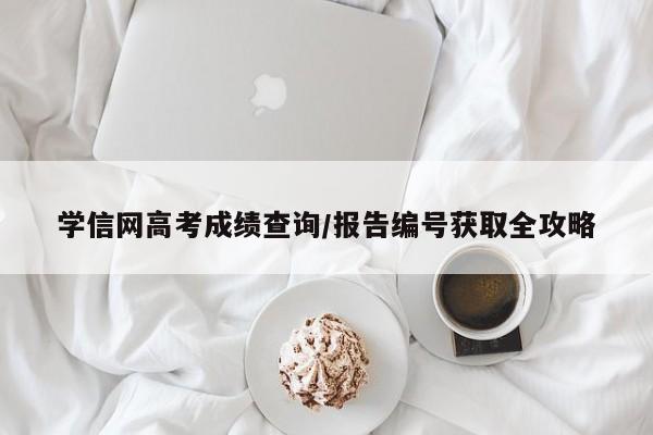 学信网高考成绩查询/报告编号获取全攻略