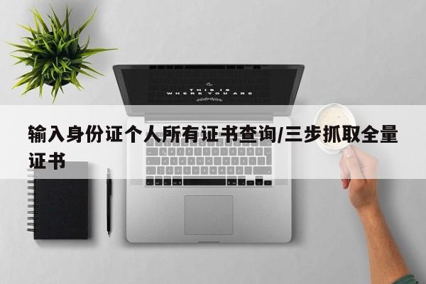 输入身份证个人所有证书查询/三步抓取全量证书