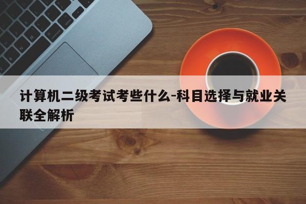 计算机二级考试考些什么-科目选择与就业关联全解析