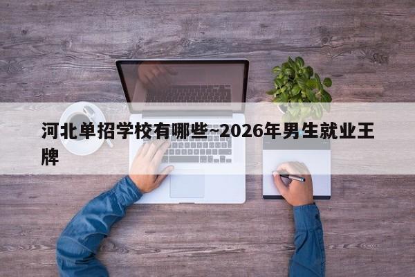 河北单招学校有哪些~2026年男生就业王牌